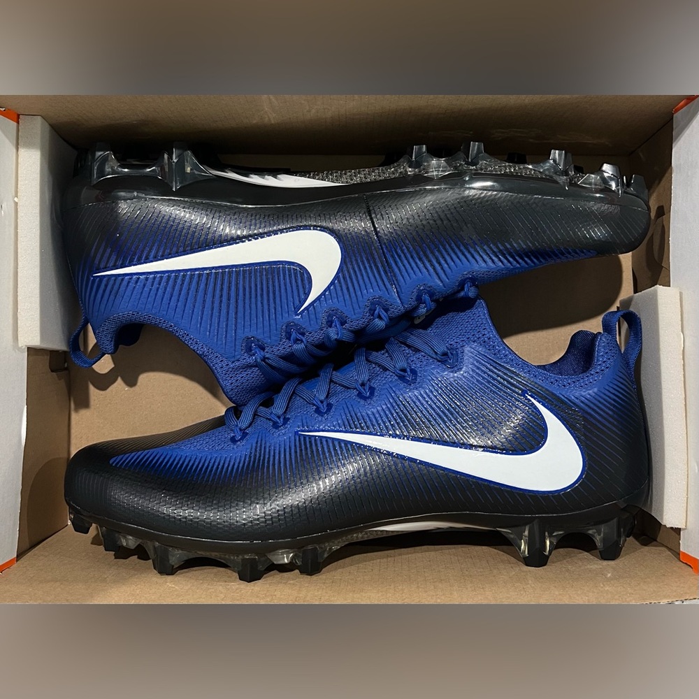 Mens Nike Vapor Untouchable Pro PF Football Cleats Blue Black 839924-014